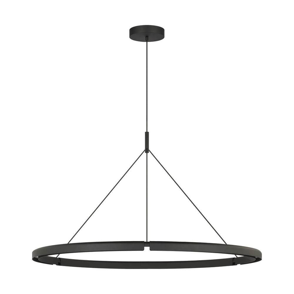 Cloak LED Chandelier in Nightshade Black Visual Comfort Modern