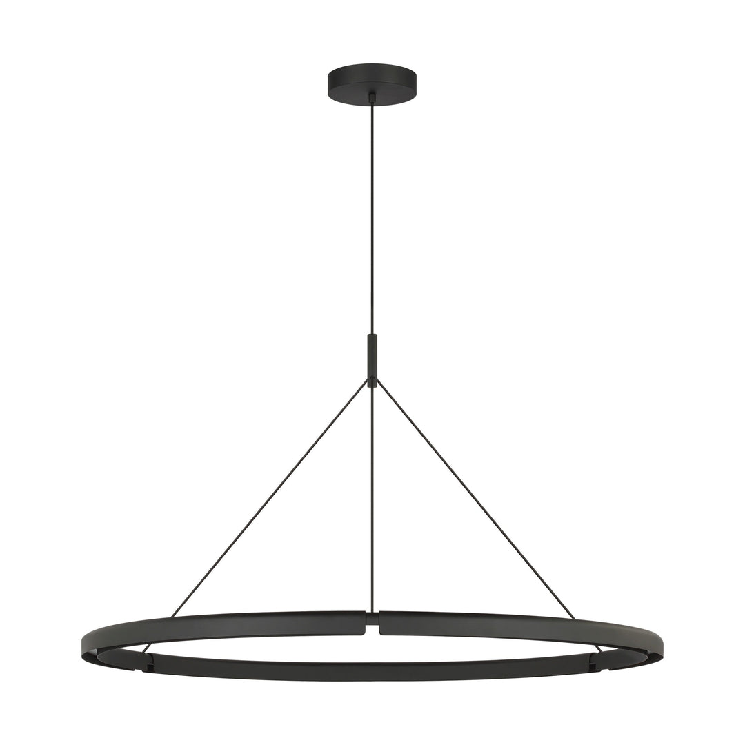Cloak LED Chandelier in Nightshade Black Visual Comfort Modern