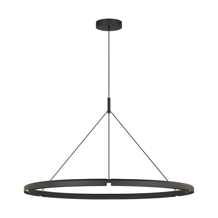 Cloak LED Chandelier in Nightshade Black Visual Comfort Modern
