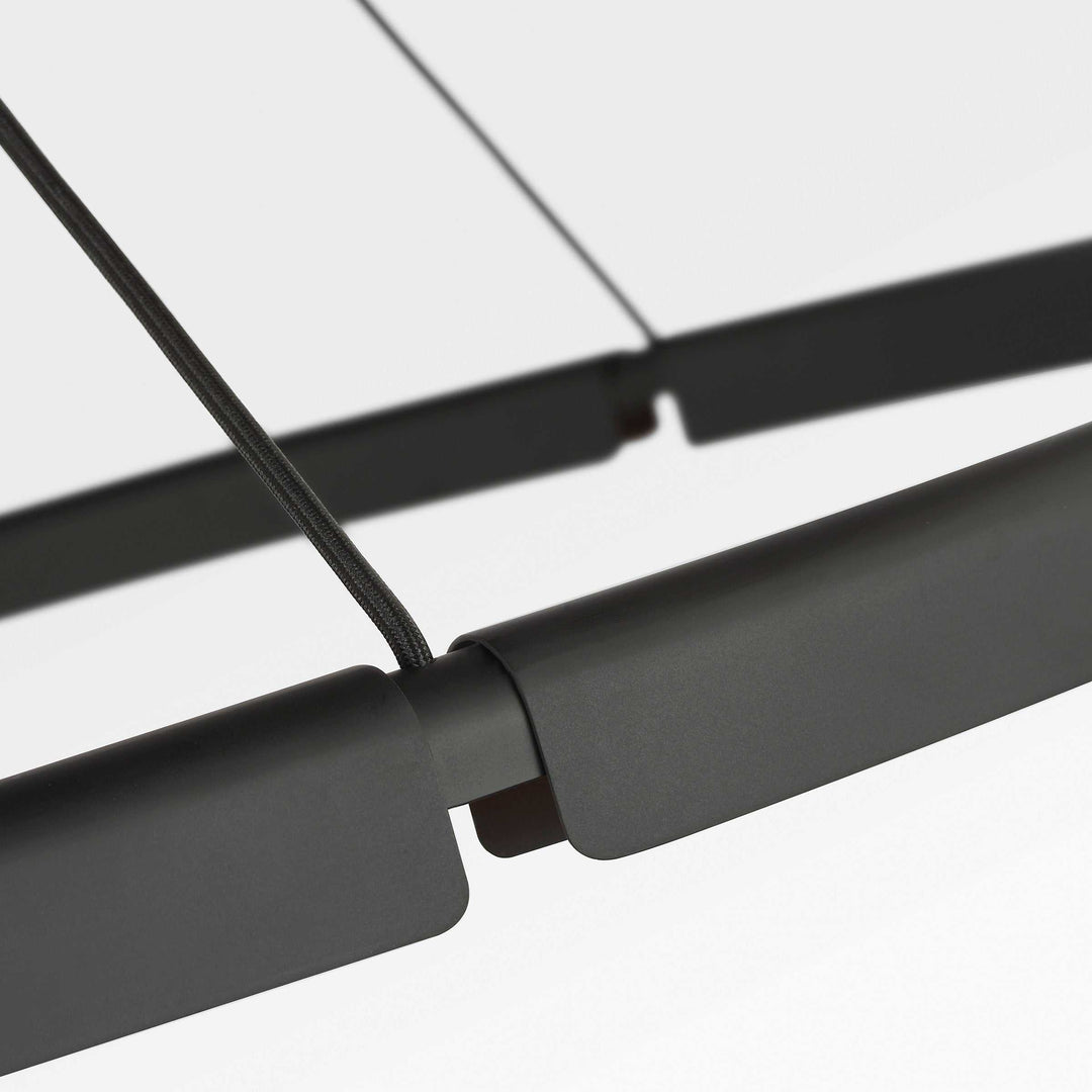 Cloak LED Chandelier in Nightshade Black Visual Comfort Modern