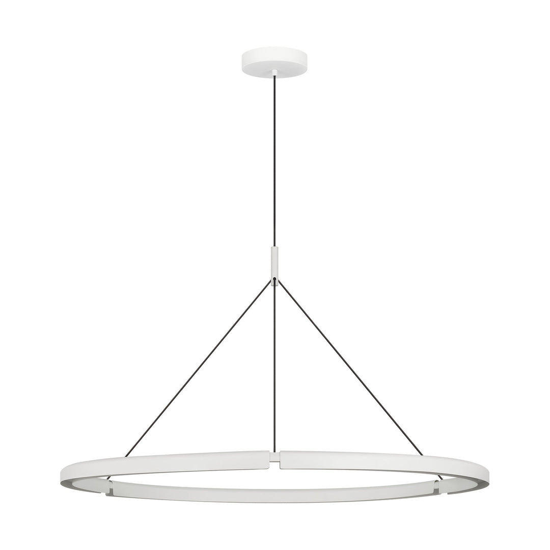 Cloak LED Chandelier in Matte White Visual Comfort Modern