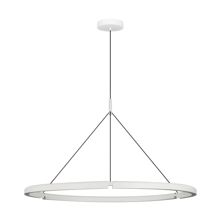 Cloak LED Chandelier in Matte White Visual Comfort Modern