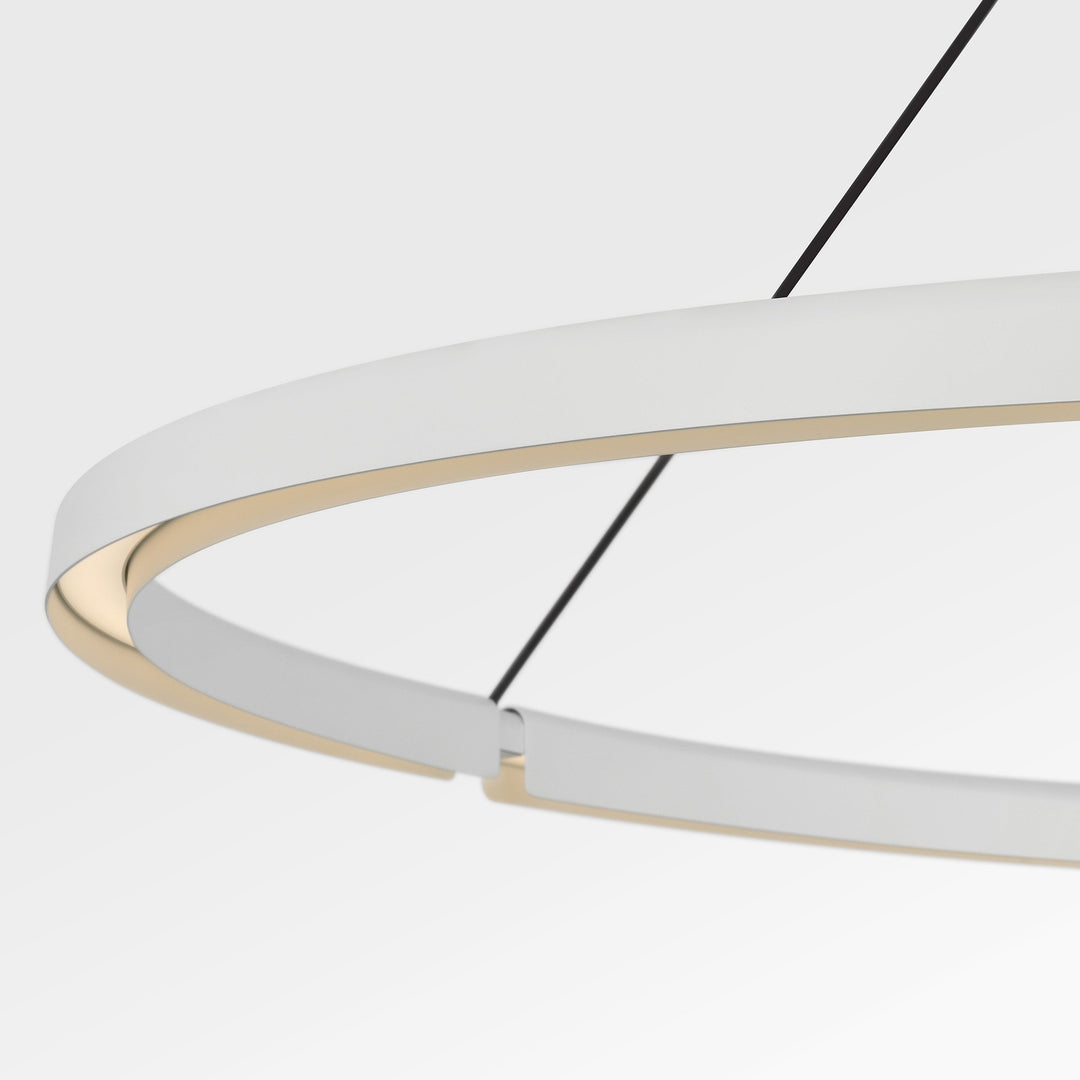 Cloak LED Chandelier in Matte White Visual Comfort Modern