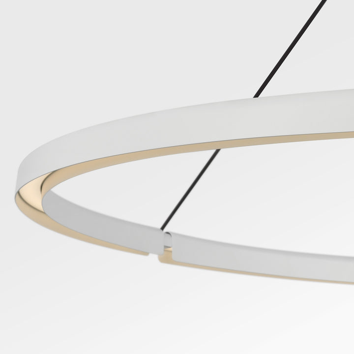 Cloak LED Chandelier in Matte White Visual Comfort Modern