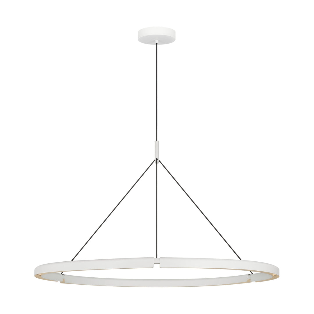 Cloak LED Chandelier in Matte White Visual Comfort Modern