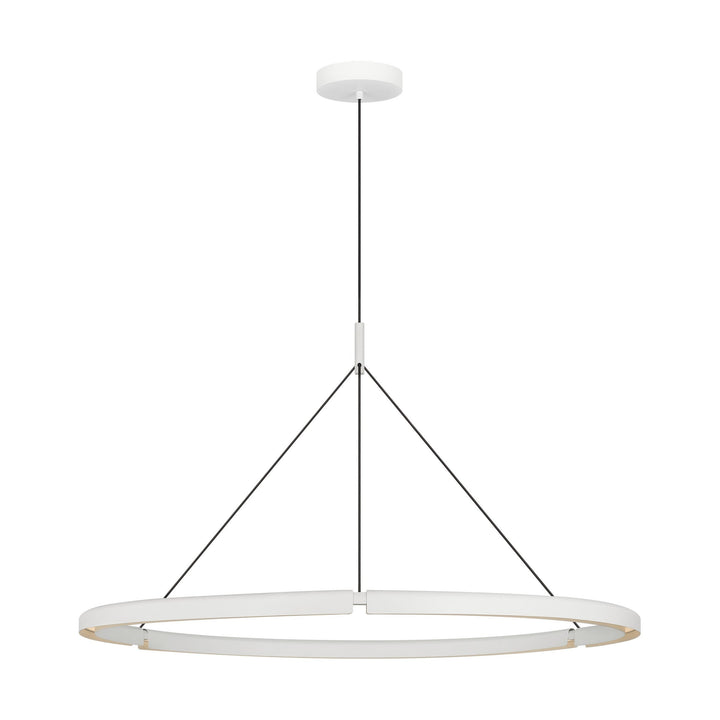 Cloak LED Chandelier in Matte White Visual Comfort Modern