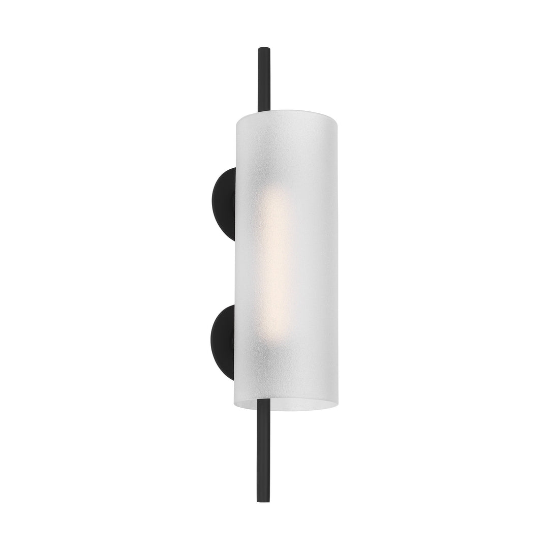 Trace LED Wall Sconce in Nightshade Black Visual Comfort Modern