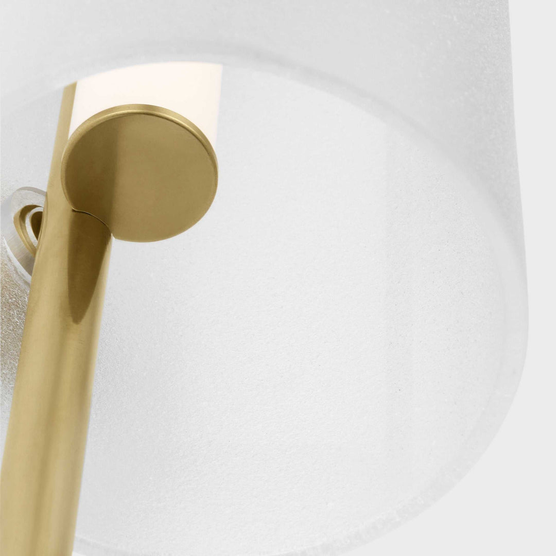 Trace LED Wall Sconce in Hand-Rubbed Antique Brass Visual Comfort Modern