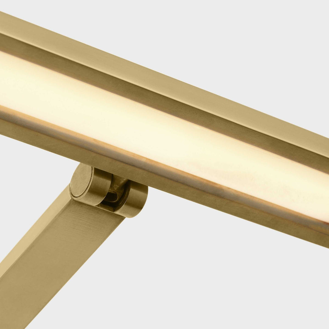 Botto LED Picture Light in Hand-Rubbed Antique Brass Visual Comfort Modern