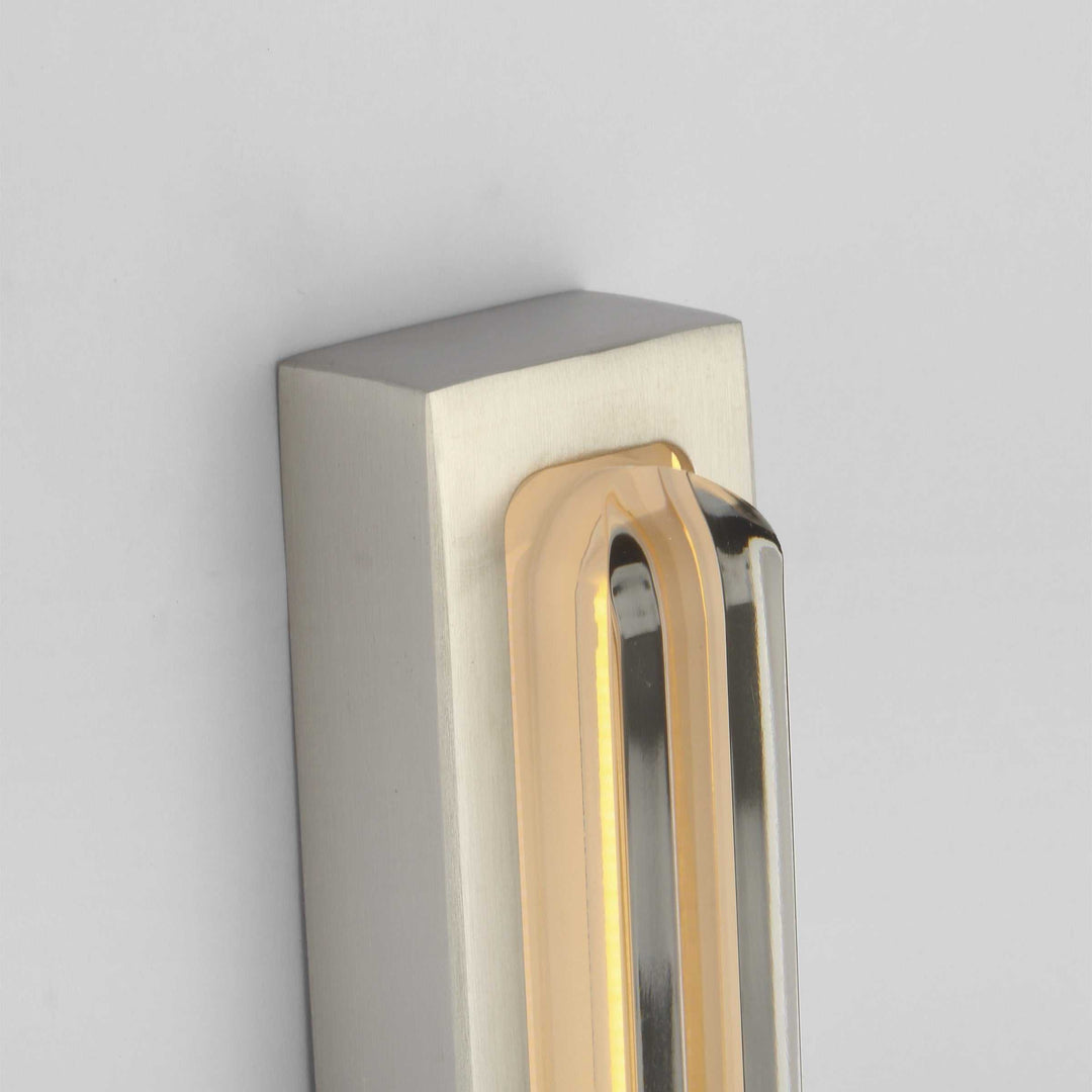 Bloccare LED Vanity in Satin Nickel Visual Comfort Modern