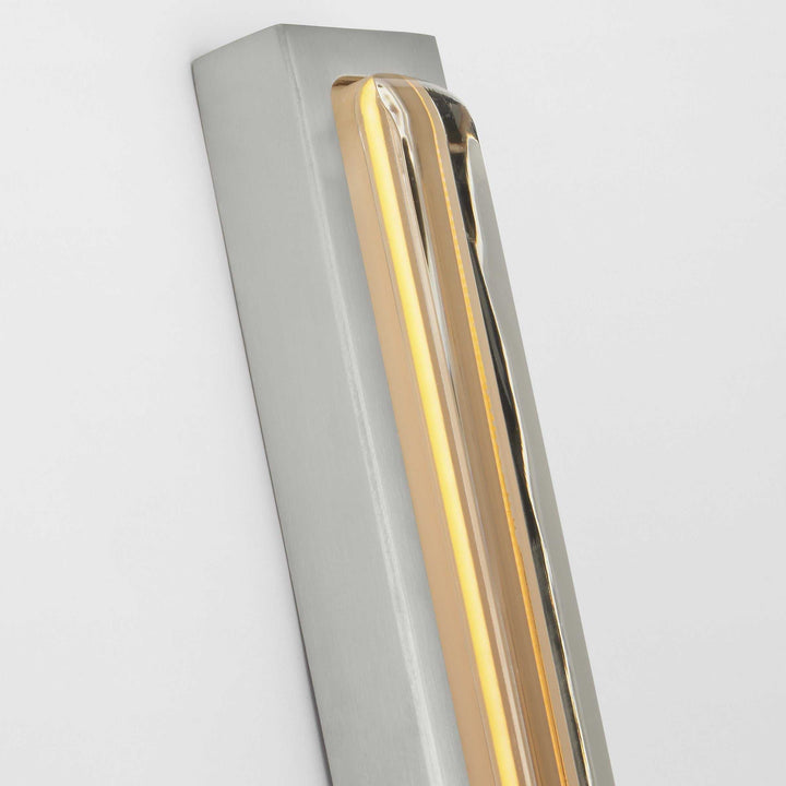 Bloccare LED Vanity in Satin Nickel Visual Comfort Modern