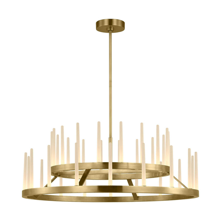Sagrada LED Chandelier in Hand-Rubbed Antique Brass Visual Comfort Modern