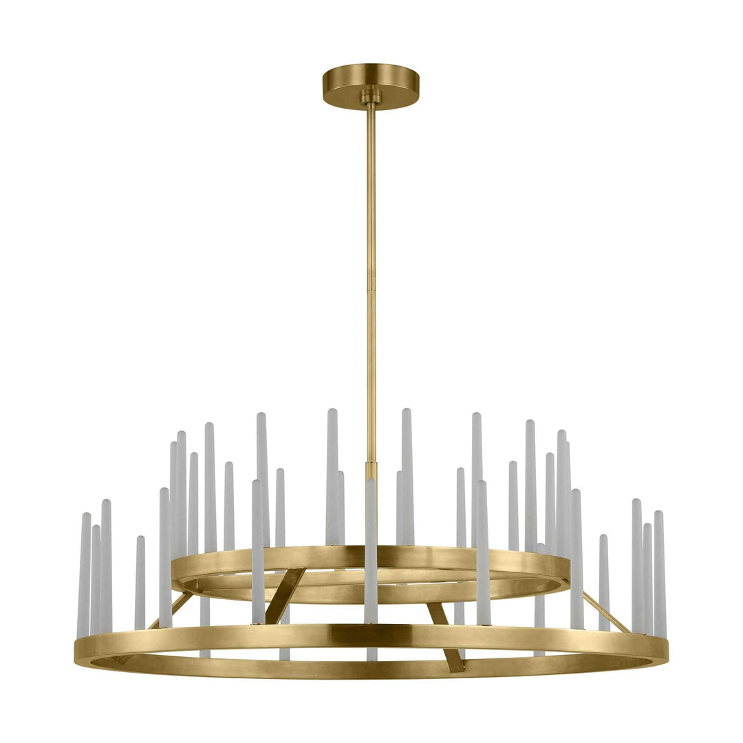 Sagrada LED Chandelier in Hand-Rubbed Antique Brass Visual Comfort Modern