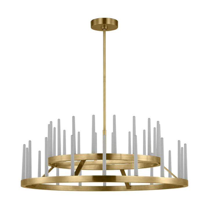 Sagrada LED Chandelier in Hand-Rubbed Antique Brass Visual Comfort Modern