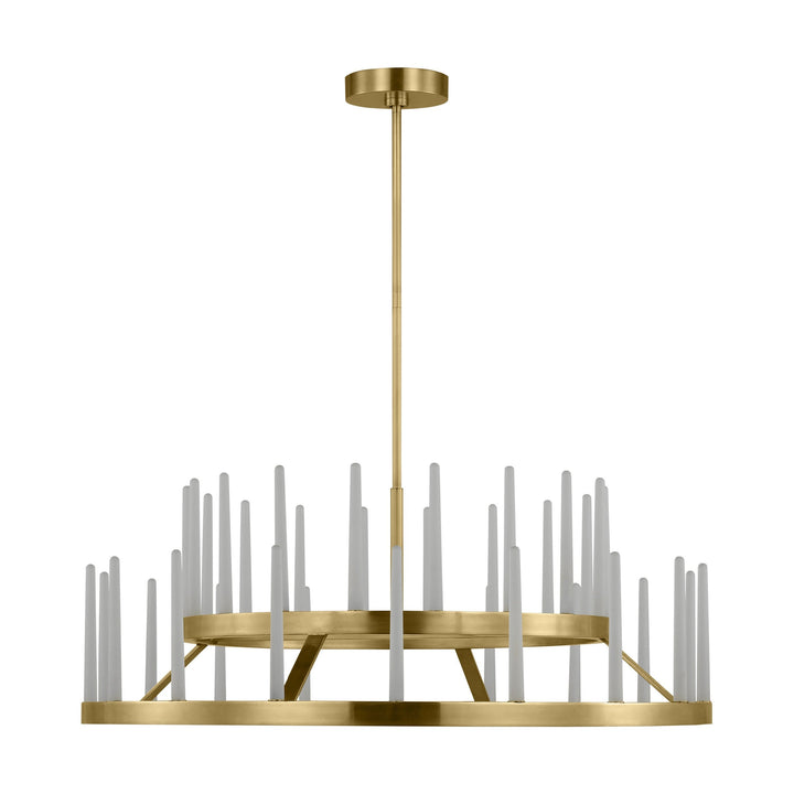 Sagrada LED Chandelier in Hand-Rubbed Antique Brass Visual Comfort Modern