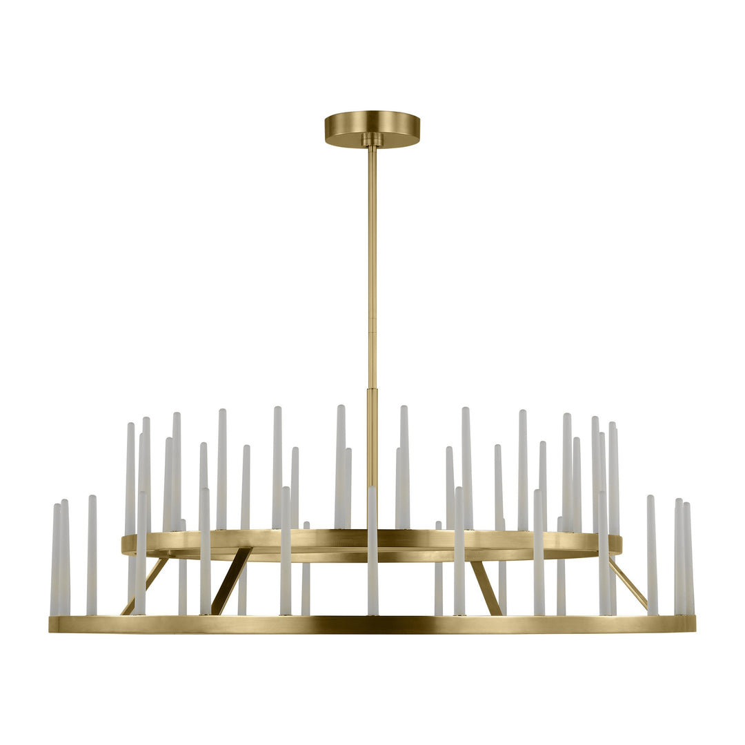 Sagrada LED Chandelier in Hand-Rubbed Antique Brass Visual Comfort Modern