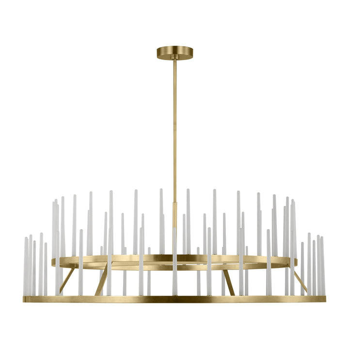 Sagrada LED Chandelier in Hand-Rubbed Antique Brass Visual Comfort Modern