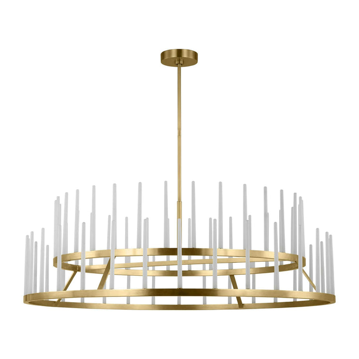Sagrada LED Chandelier in Hand-Rubbed Antique Brass Visual Comfort Modern