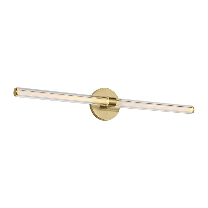 Reiya Round LED Vanity in Hand-Rubbed Antique Brass Visual Comfort Modern