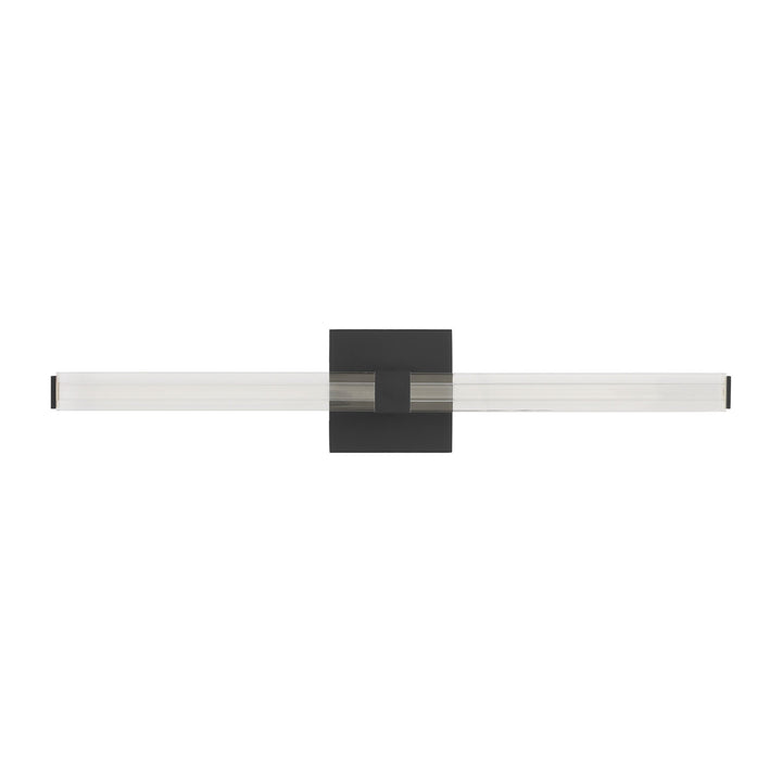 Reiya Square LED Vanity in Nightshade Black Visual Comfort Modern