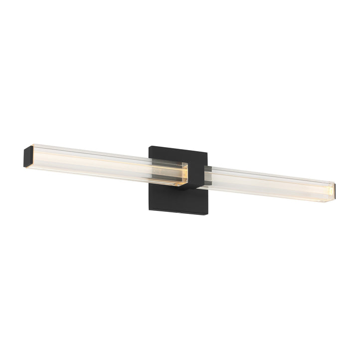 Reiya Square LED Vanity in Nightshade Black Visual Comfort Modern