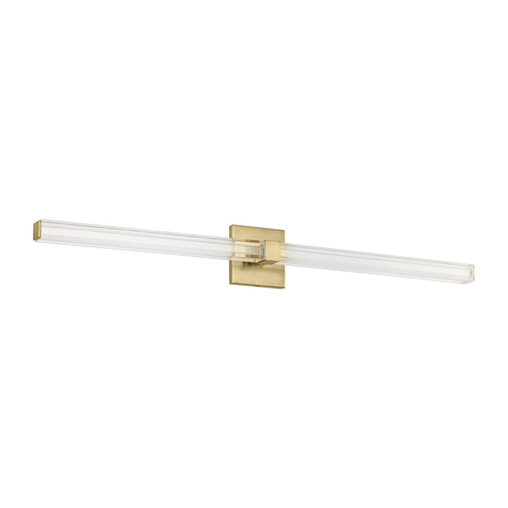 Reiya Square LED Vanity in Hand-Rubbed Antique Brass Visual Comfort Modern