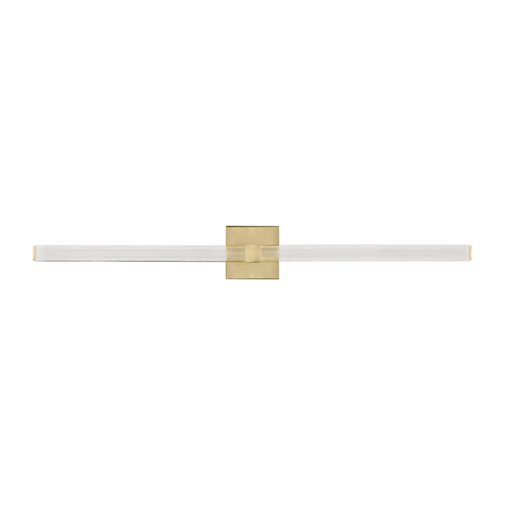 Reiya Square LED Vanity in Hand-Rubbed Antique Brass Visual Comfort Modern