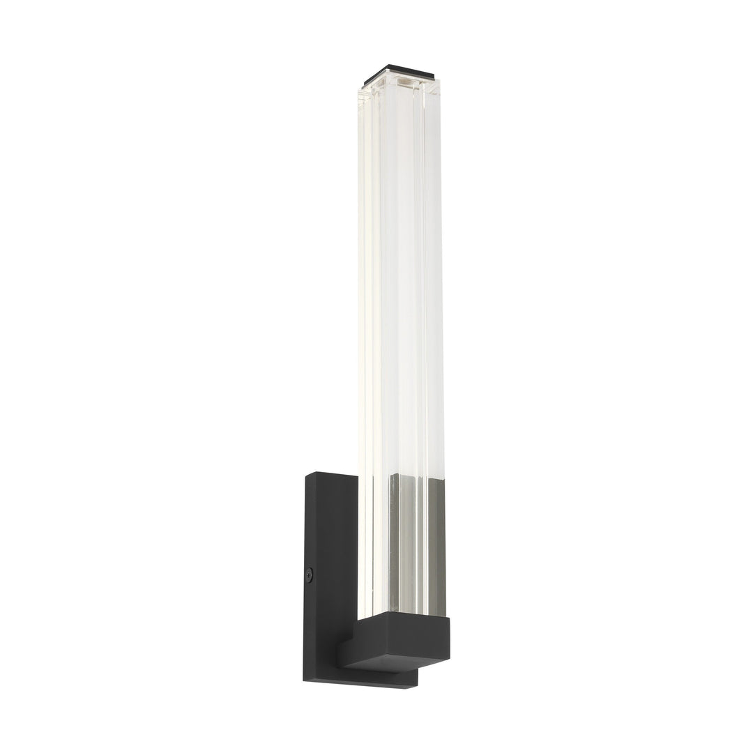 Reiya Square LED Wall Sconce in Nightshade Black Visual Comfort Modern