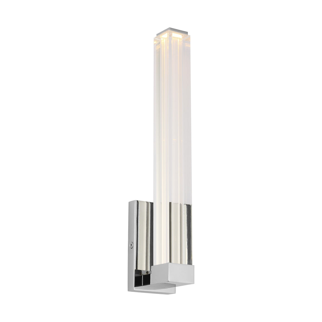 Reiya Square LED Wall Sconce in Chrome Visual Comfort Modern