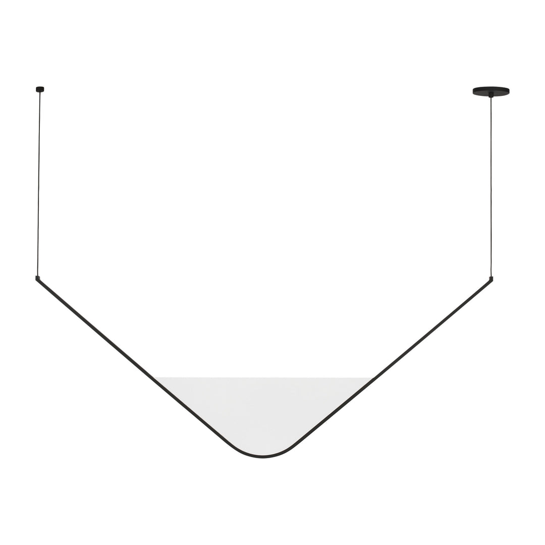 Mizu LED Chandelier in Nightshade Black Visual Comfort Modern