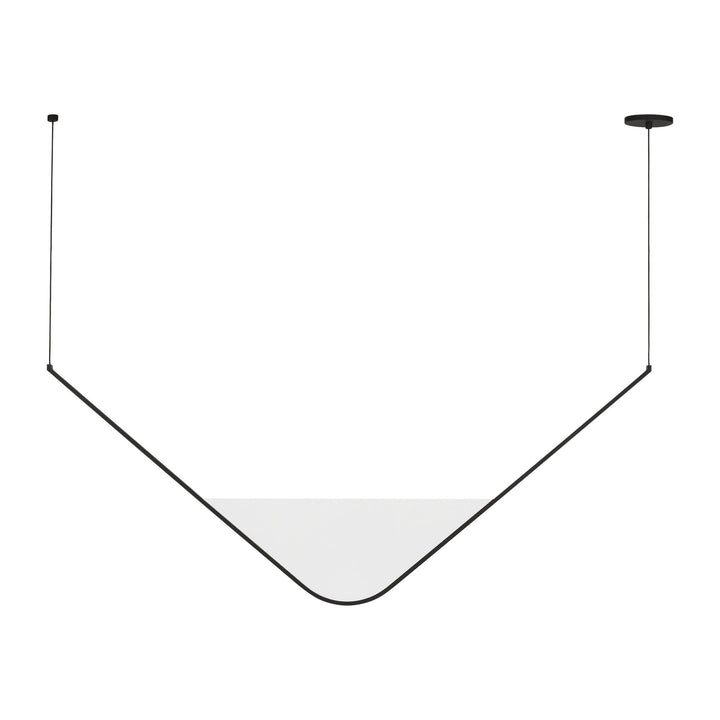 Mizu LED Chandelier in Nightshade Black Visual Comfort Modern