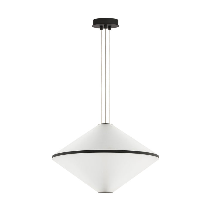 Bicono LED Pendant in Nightshade Black Visual Comfort Modern