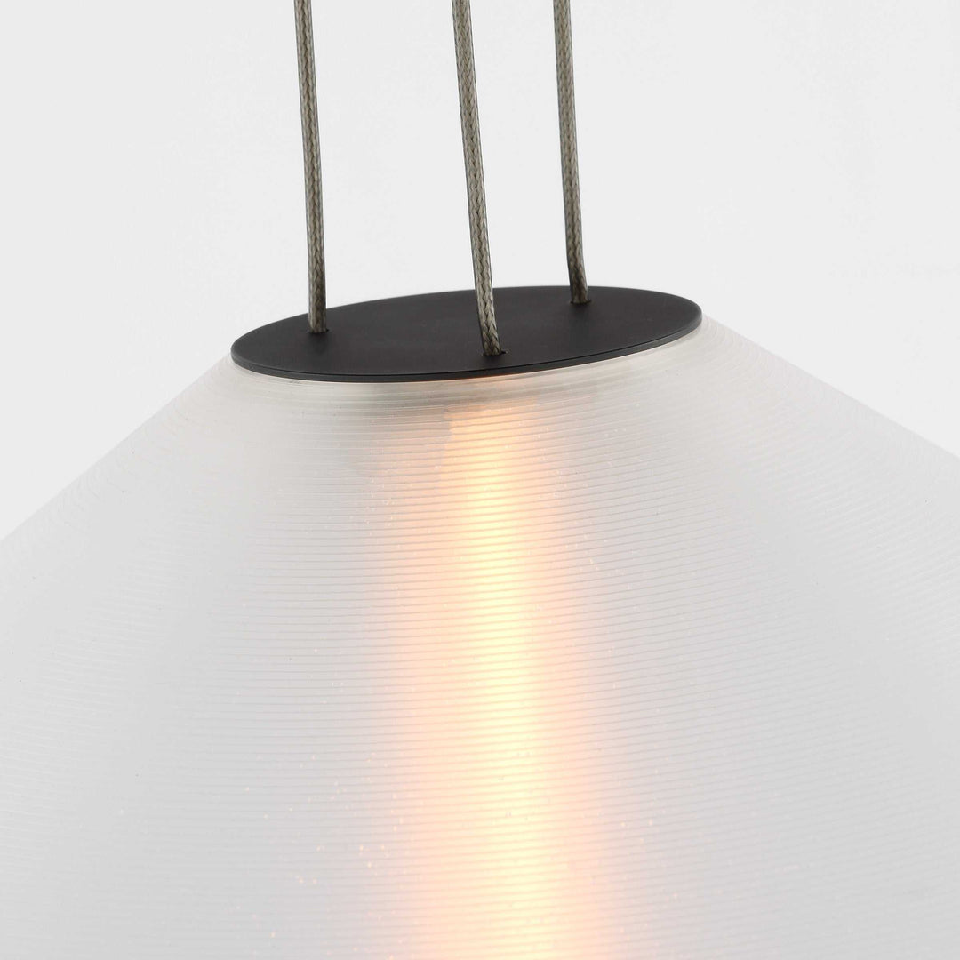 Bicono LED Pendant in Nightshade Black Visual Comfort Modern