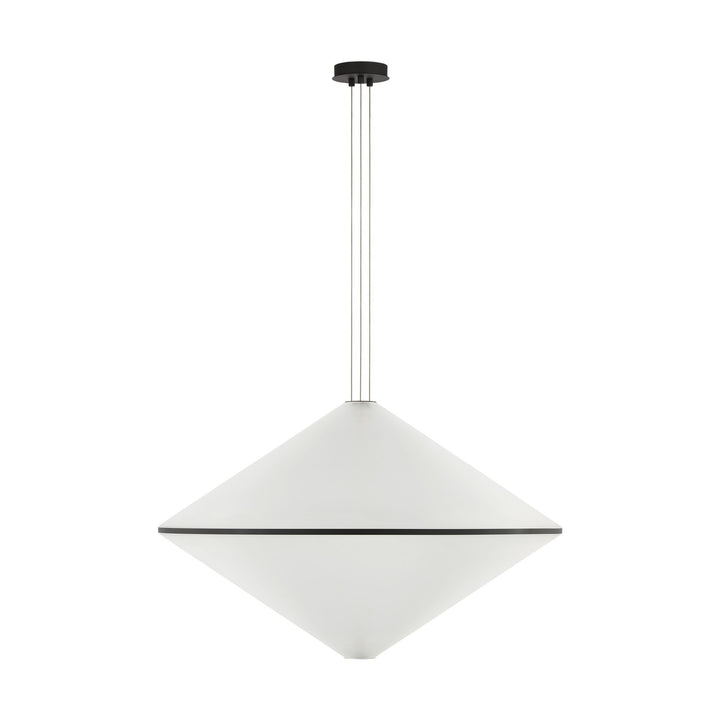 Bicono LED Pendant in Nightshade Black Visual Comfort Modern