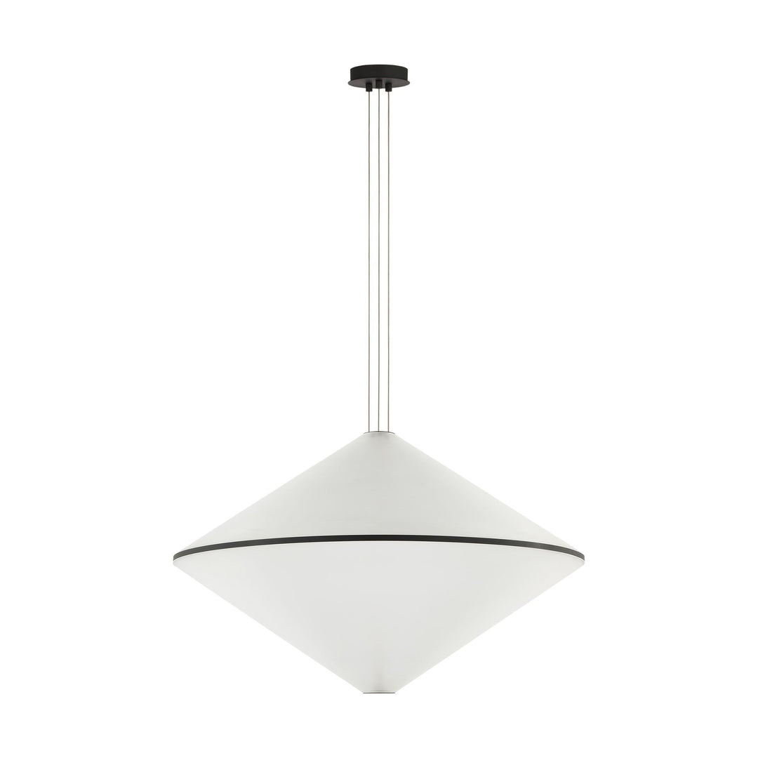 Bicono LED Pendant in Nightshade Black Visual Comfort Modern