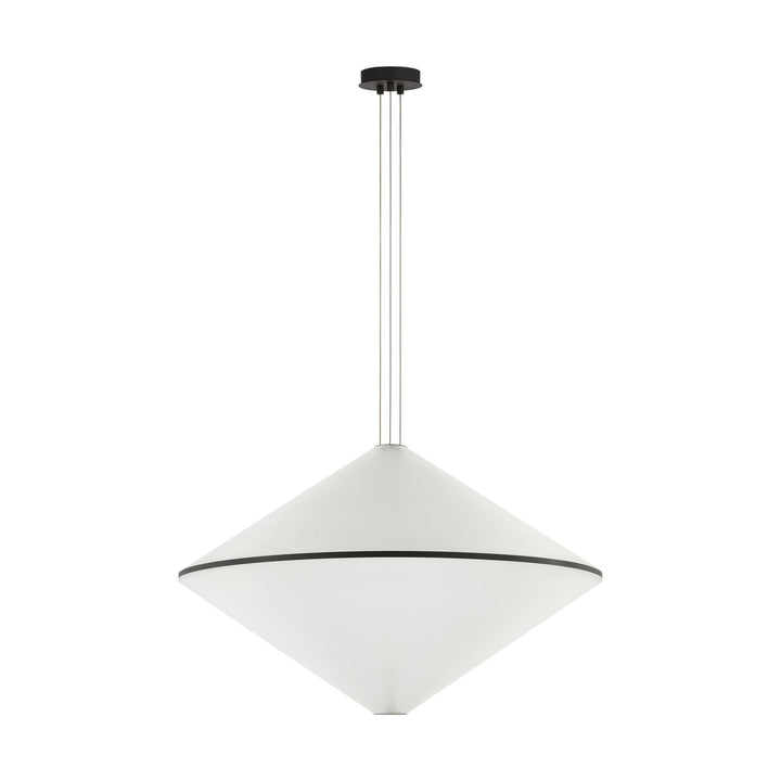 Bicono LED Pendant in Nightshade Black Visual Comfort Modern