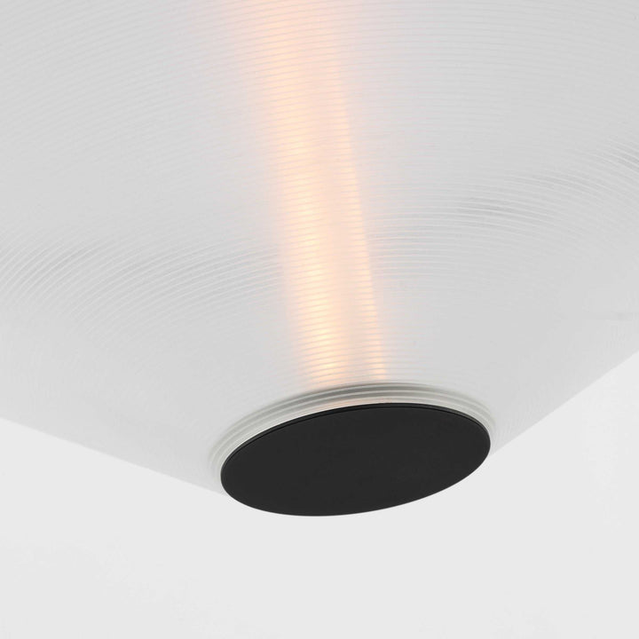 Bicono LED Pendant in Nightshade Black Visual Comfort Modern