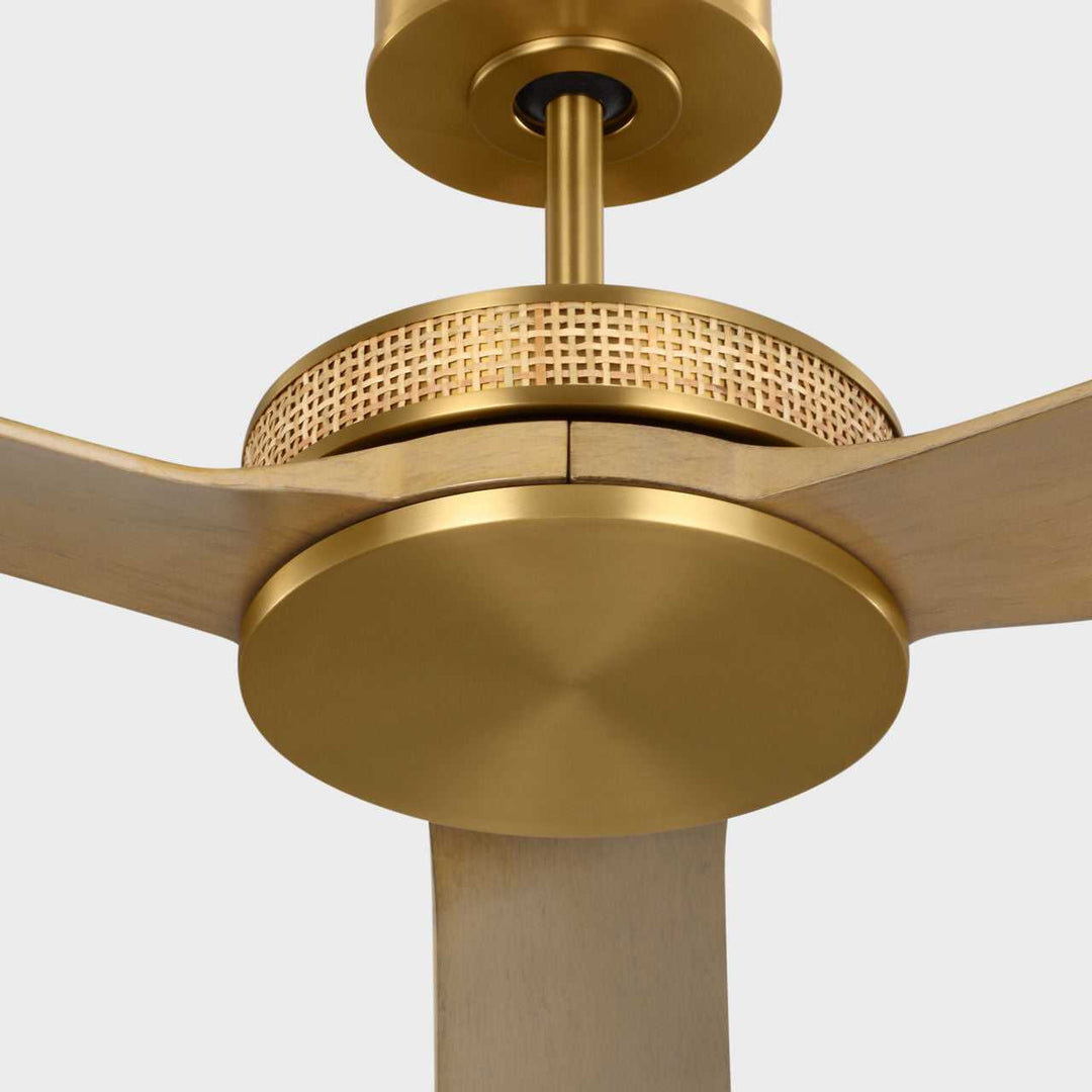 Elara 56" Ceiling Fan in Burnished Brass Visual Comfort Fan Canada