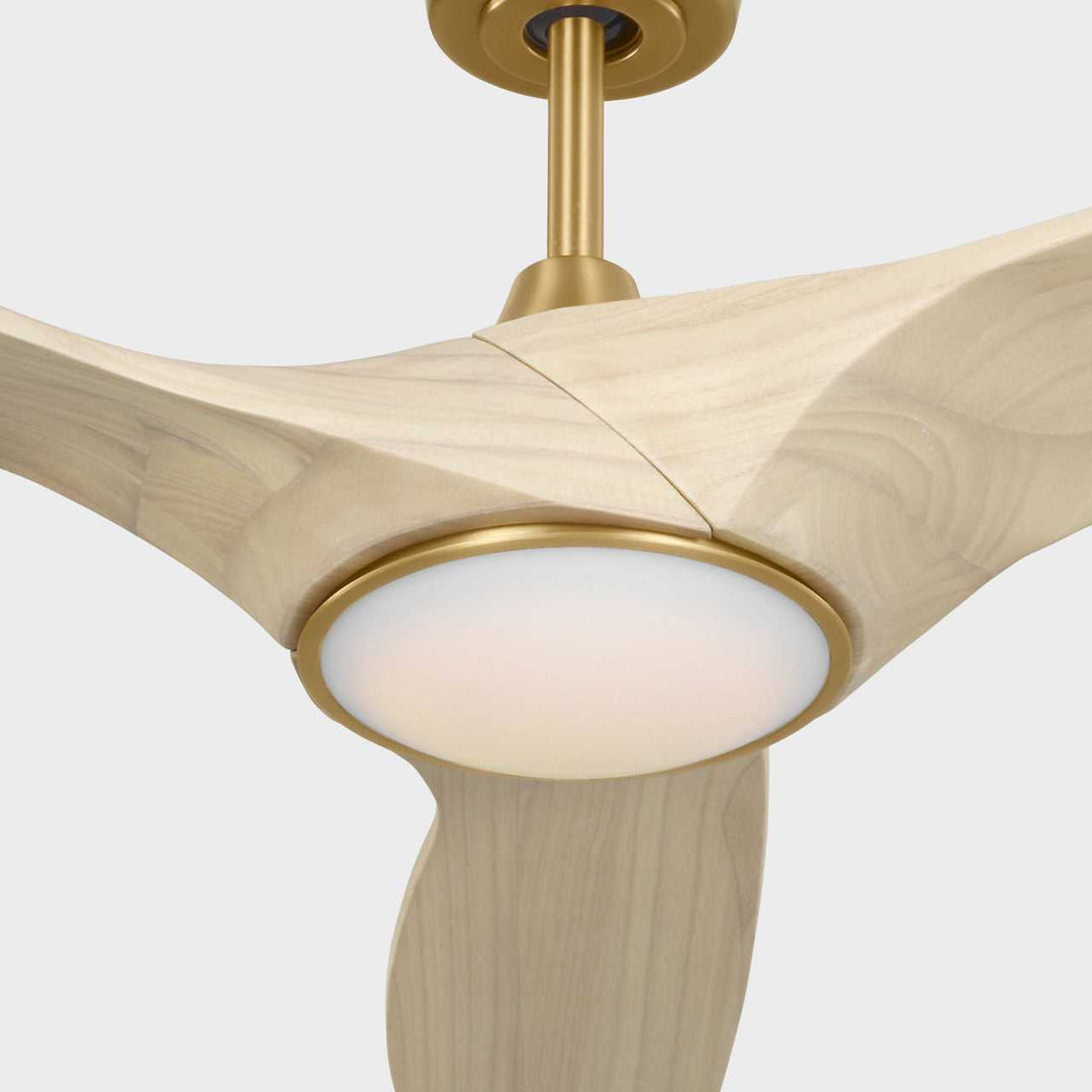 Visual Comfort Fan Canada - 3SLNSM52BBSWWOD - 52" Ceiling Fan - Selen - Burnished Brass