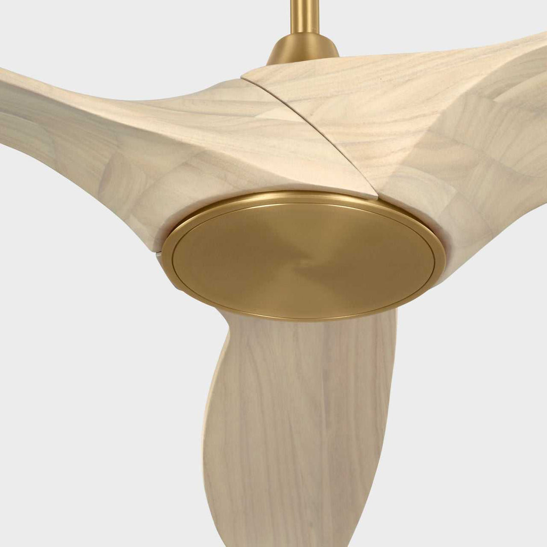 Visual Comfort Fan Canada - 3SLNSM60BBSWWOD - 60" Ceiling Fan - Selen - Burnished Brass