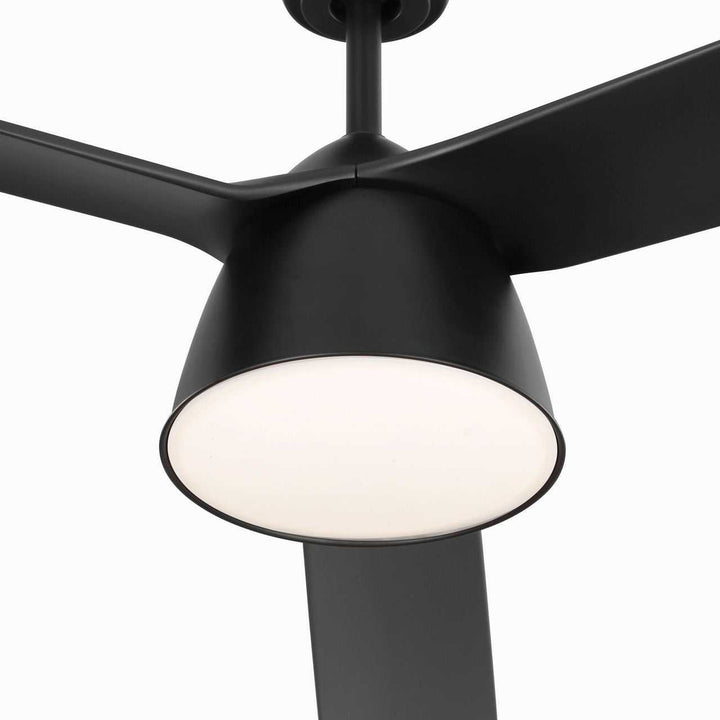 Studio 60" Ceiling Fan in Midnight Black Visual Comfort Fan Canada