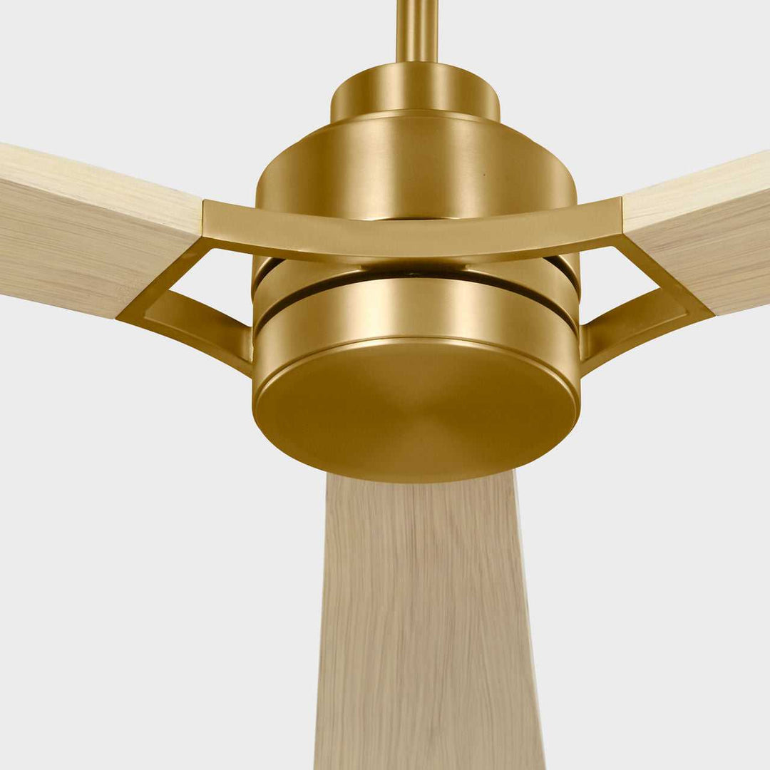 Visual Comfort Fan Canada - 3TRLSM60BBSWWOD - 60" Ceiling Fan - Trillium - Burnished Brass