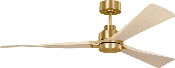 Visual Comfort Fan Canada - 3TRLSM60BBSWWOD - 60" Ceiling Fan - Trillium - Burnished Brass