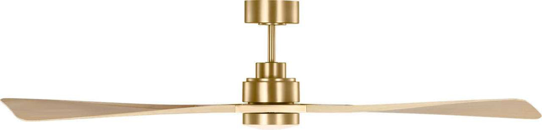 Visual Comfort Fan Canada - 3TRLSM60BBSWWOD - 60" Ceiling Fan - Trillium - Burnished Brass