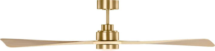 Visual Comfort Fan Canada - 3TRLSM60BBSWWOD - 60" Ceiling Fan - Trillium - Burnished Brass