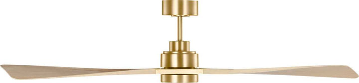 Visual Comfort Fan Canada - 3TRLSM60BBSWWOD - 60" Ceiling Fan - Trillium - Burnished Brass