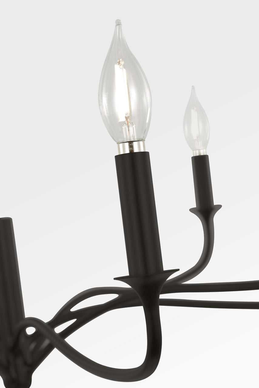 Visual Comfort Studio Canada - AC1218AI - Eight Light Chandelier - Chatsworth - Aged Iron | Aged Iron