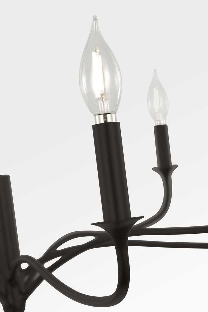 Visual Comfort Studio Canada - AC1218AI - Eight Light Chandelier - Chatsworth - Aged Iron | Aged Iron