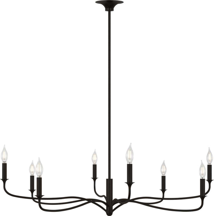 Visual Comfort Studio Canada - AC1218AI - Eight Light Chandelier - Chatsworth - Aged Iron | Aged Iron