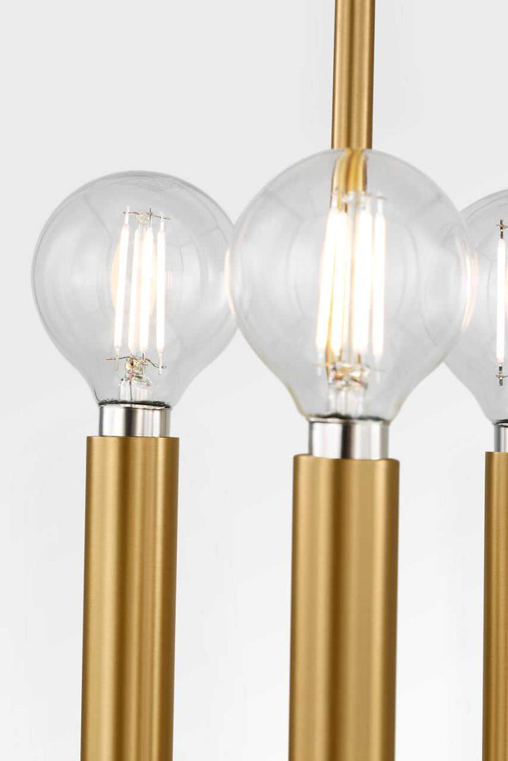 Visual Comfort Studio Canada - KSC1183MBK - Three Light Lantern - Carlyle - Midnight Black | Burnished Brass